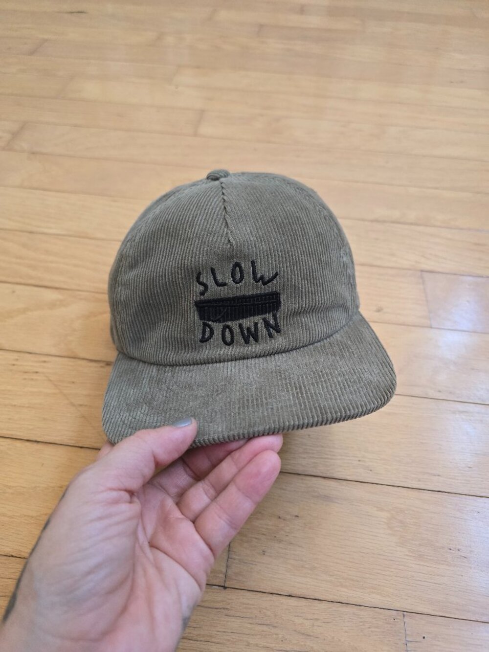 Imperial Product Development Surf Co Olive Fine Corduroy Unstructured Dad Hat